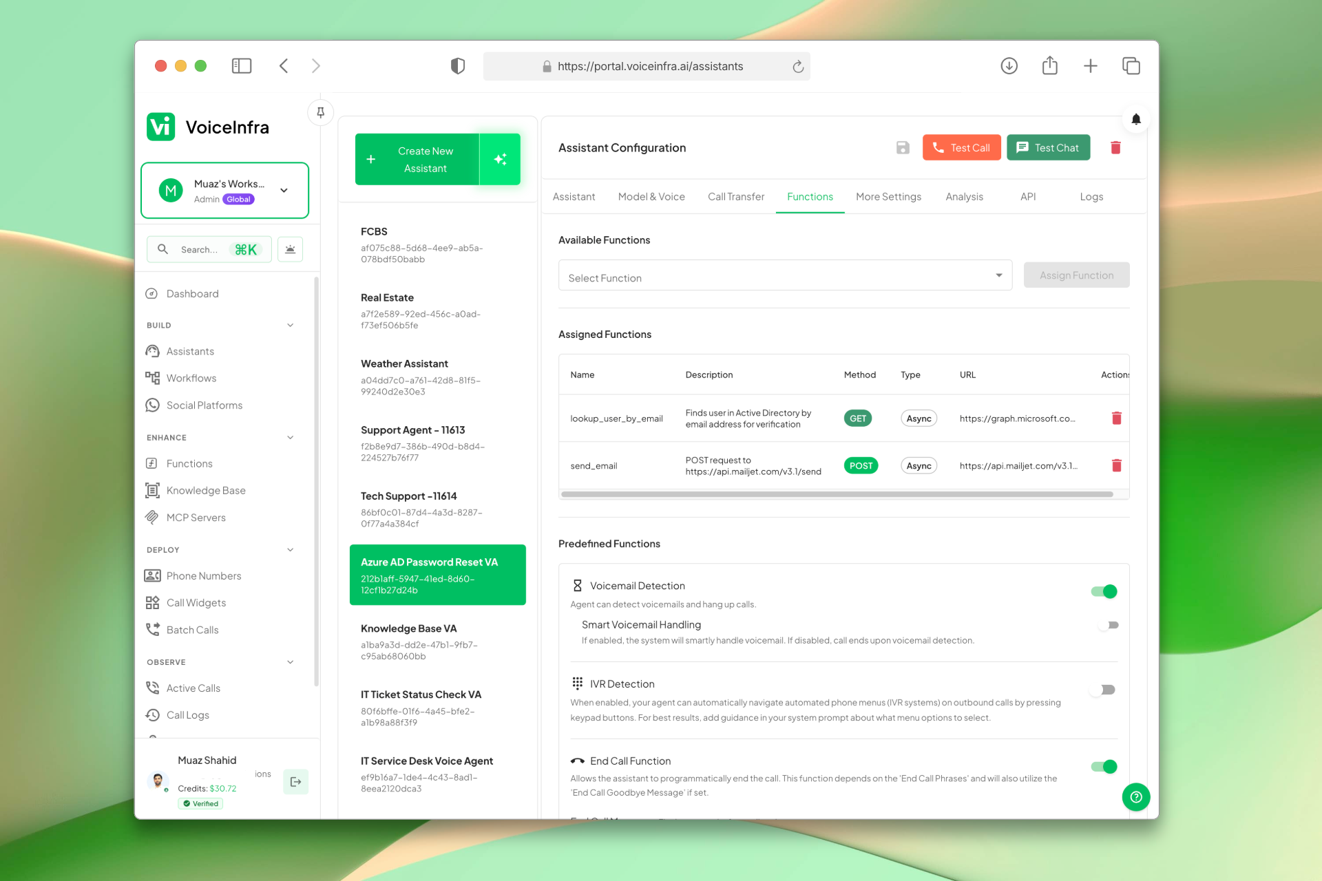 Call Transfer, Functions and Advanced Settings