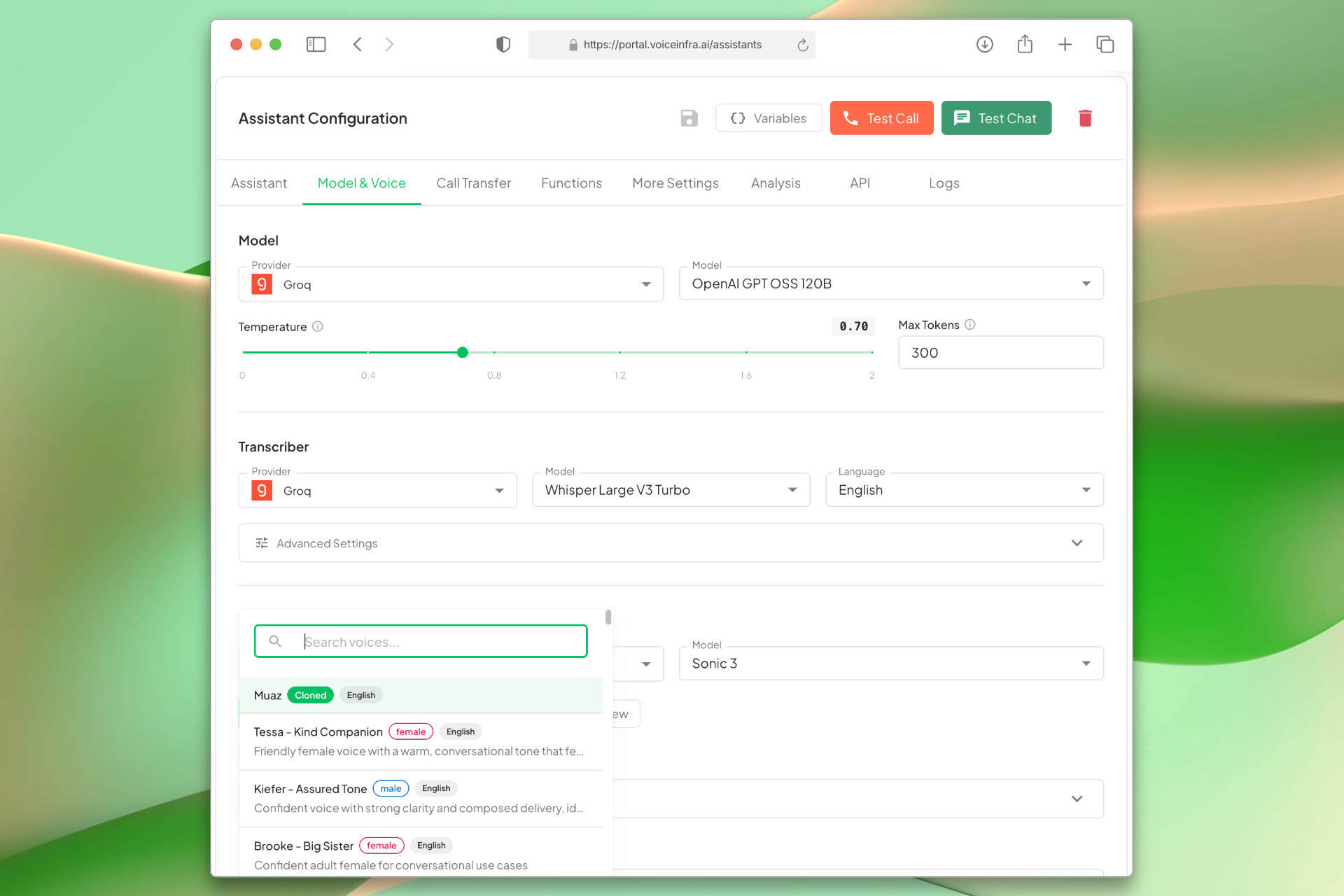 Assign Voice Clone to Assistant