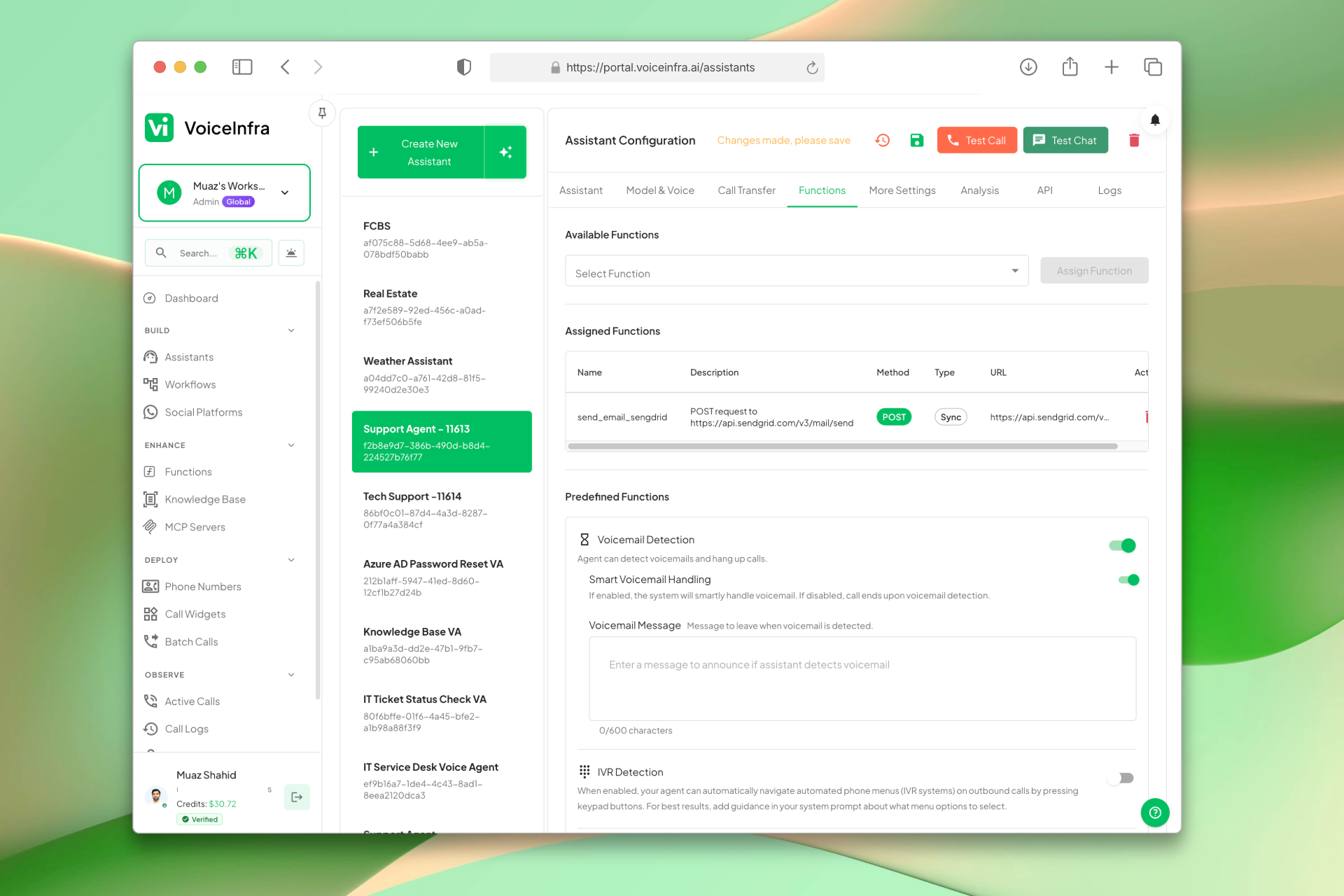 Voicemail Detection Settings
